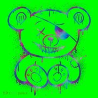 Emo Punk Teddy Bear Graffiti Mousepad thumb 1