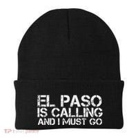 El Paso Tx Texas Funny City Trip Home Roots Usa Gift Beanie thumb 0