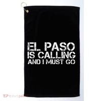 El Paso Tx Texas Funny City Trip Home Roots Usa Gift Golf Towel thumb 0