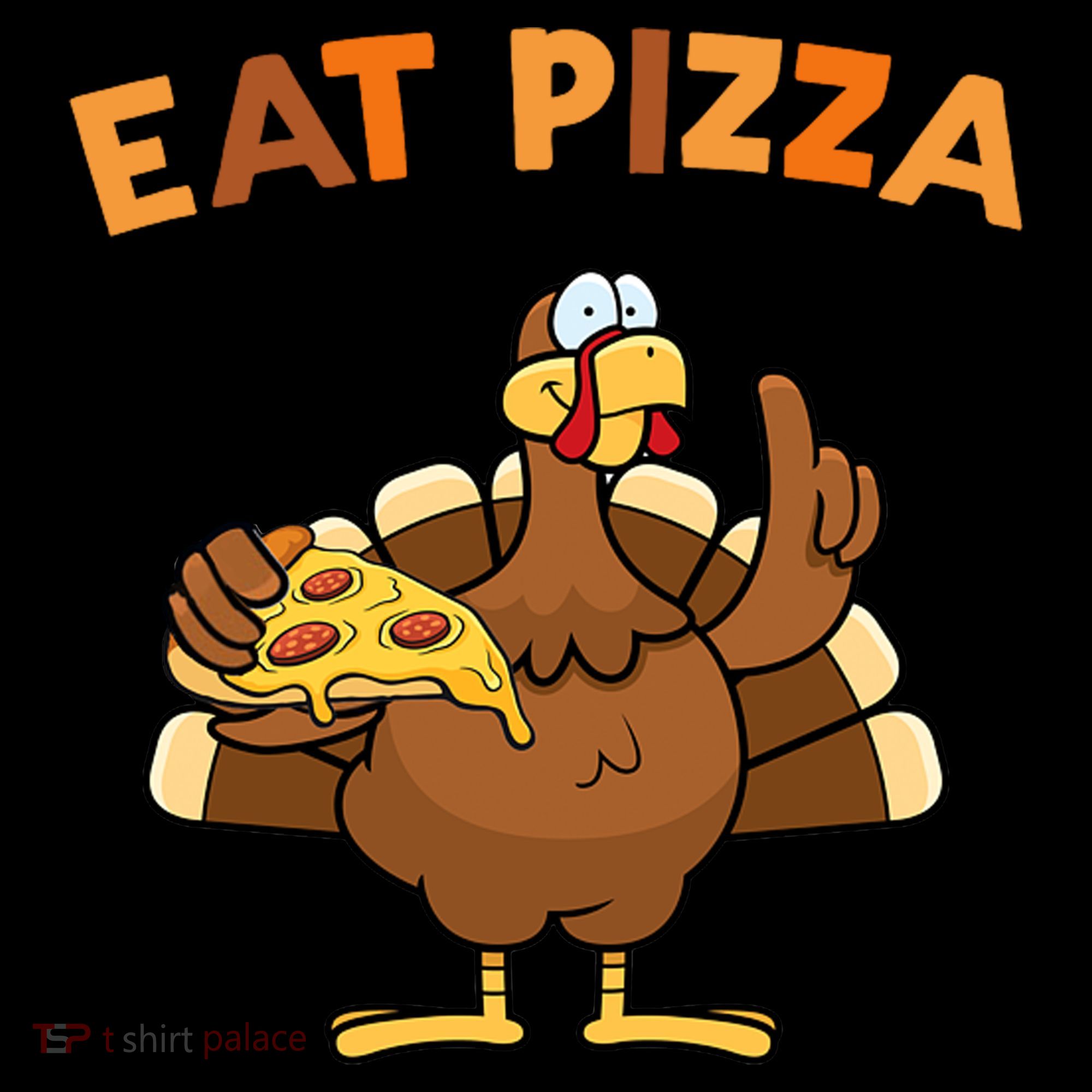 Eat Pizza Turkey Thanksgiving Funny Baby Bodysuit