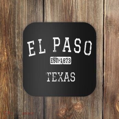 El Paso Texas Tx Vintage Coaster