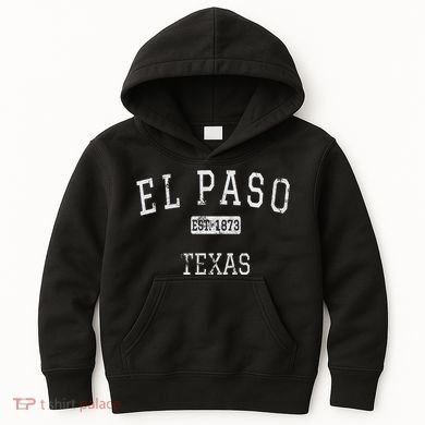 El Paso Texas Vintage Kids Hoodie