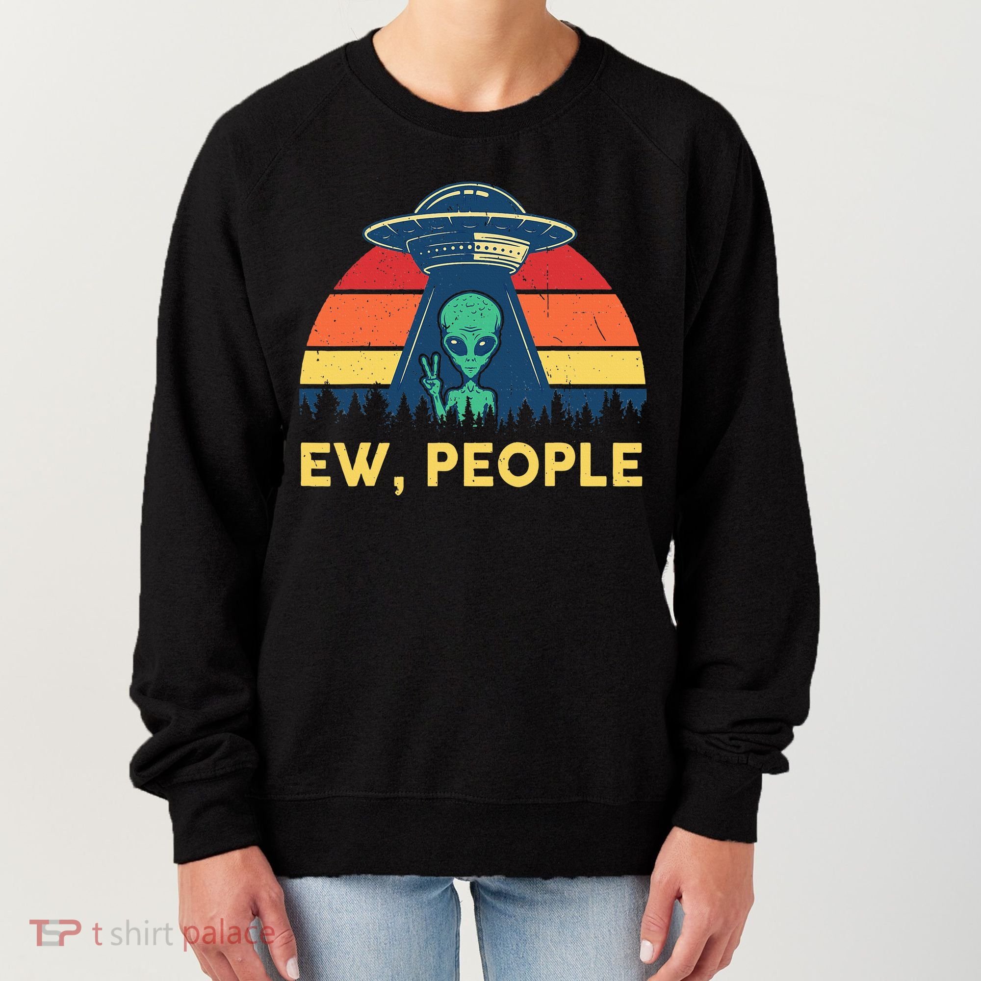 Ew People  Ufo Alien Costume Women's Sweatshirt