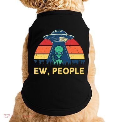 Ew People  Ufo Alien Costume Doggie Tank