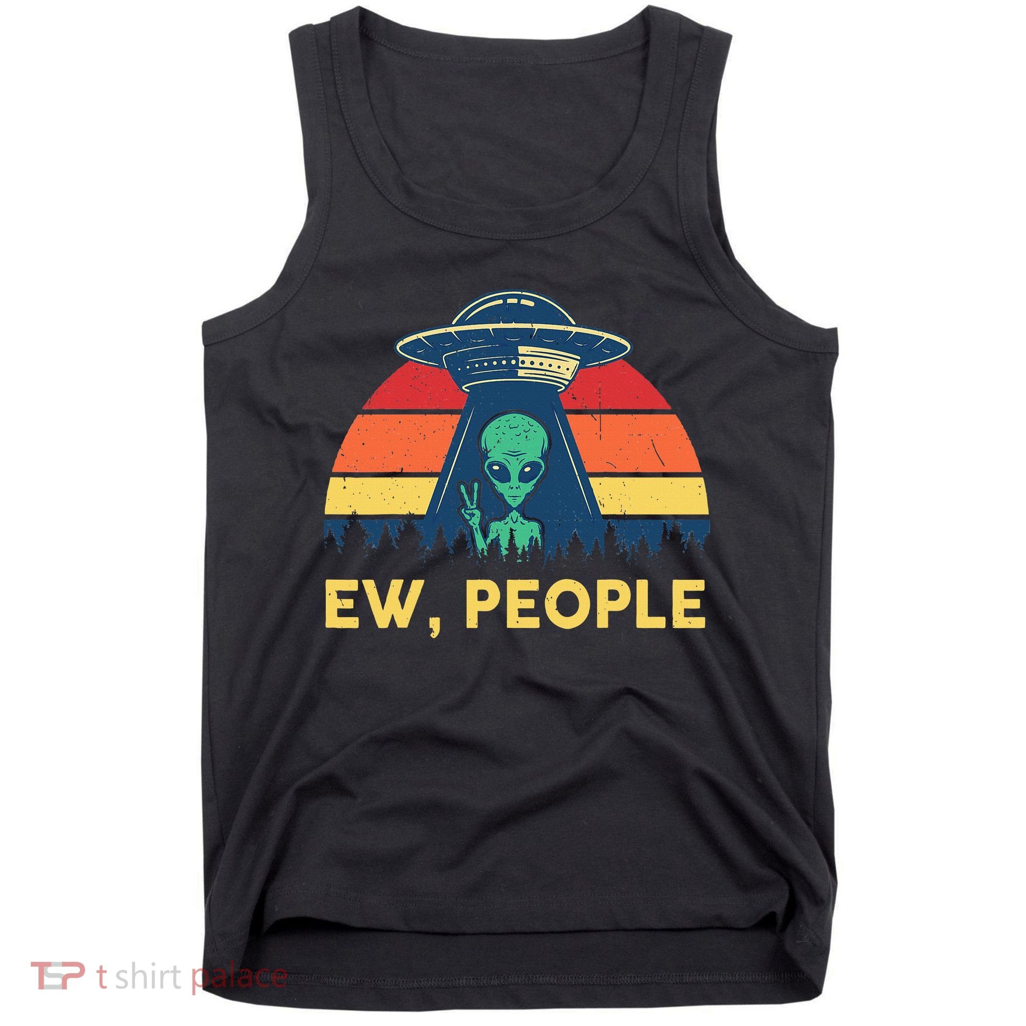 Ew People  Ufo Alien Costume Tank Top