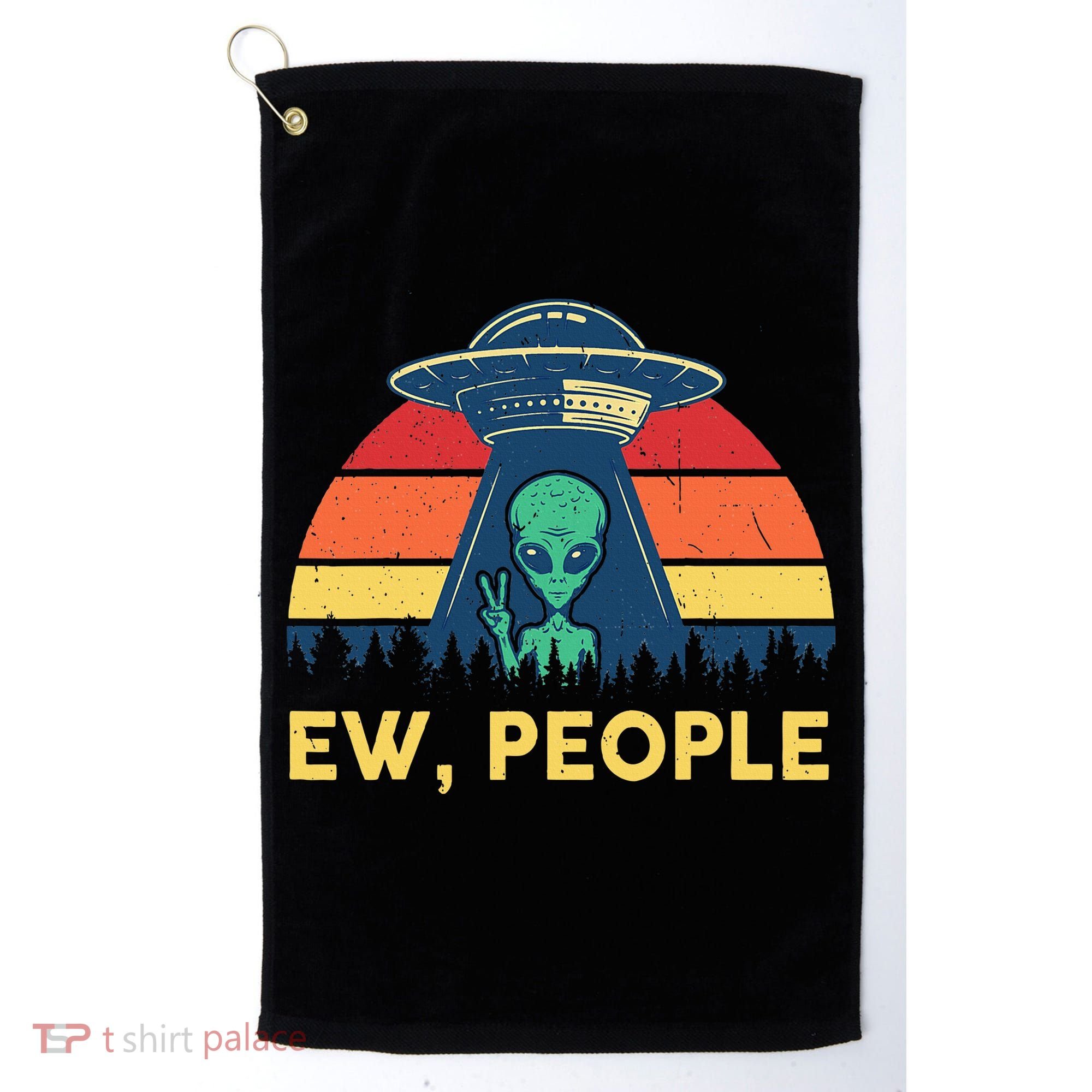 Ew People  Ufo Alien Costume Golf Towel