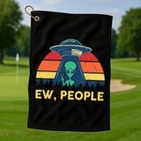 Ew People  Ufo Alien Costume Golf Towel thumb 1