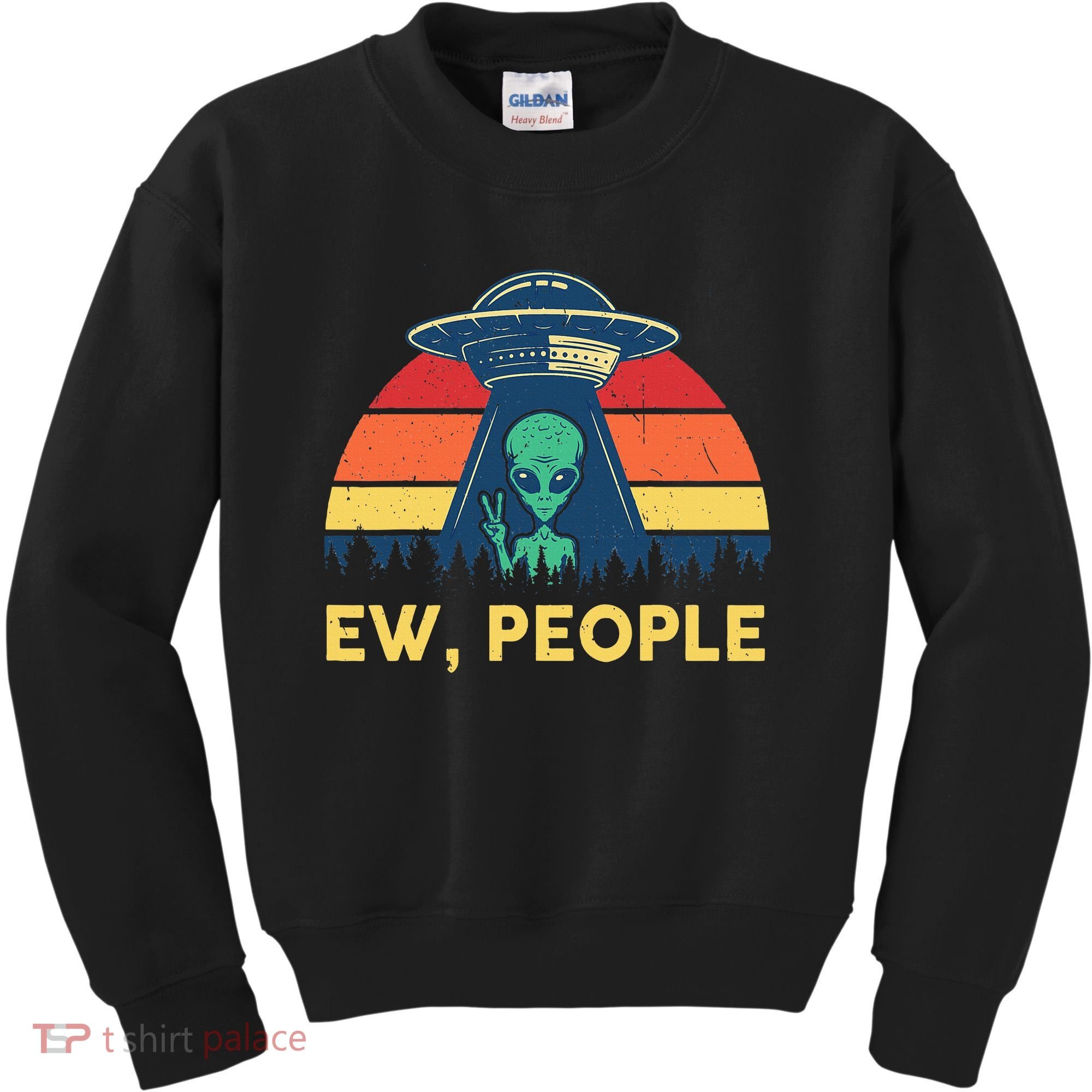 Ew People  Ufo Alien Costume Kids Sweatshirt