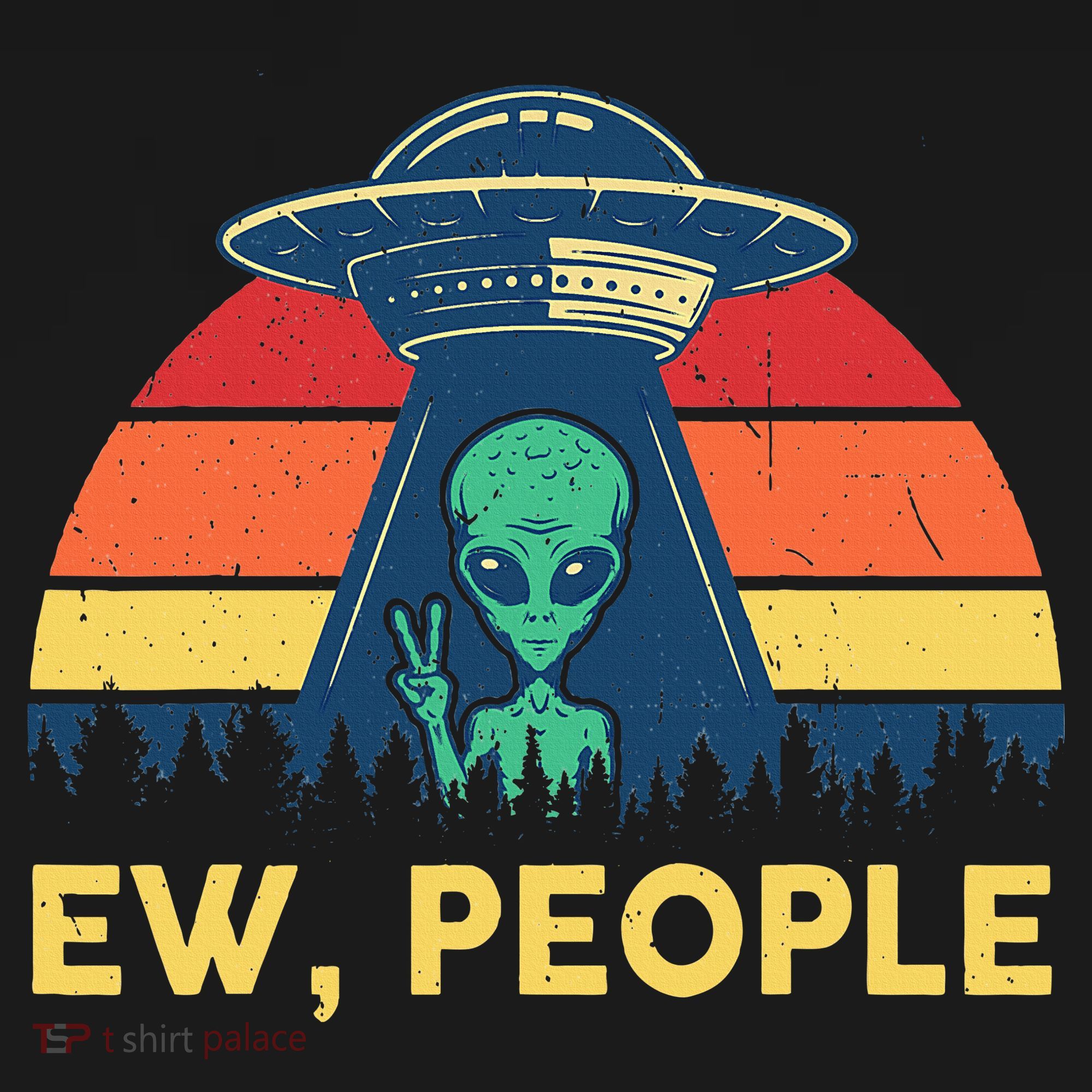 Ew People  Ufo Alien Costume Kids Sweatshirt