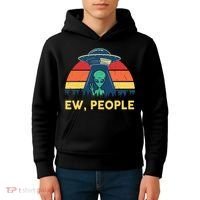 Ew People  Ufo Alien Costume Kids Hoodie thumb 4