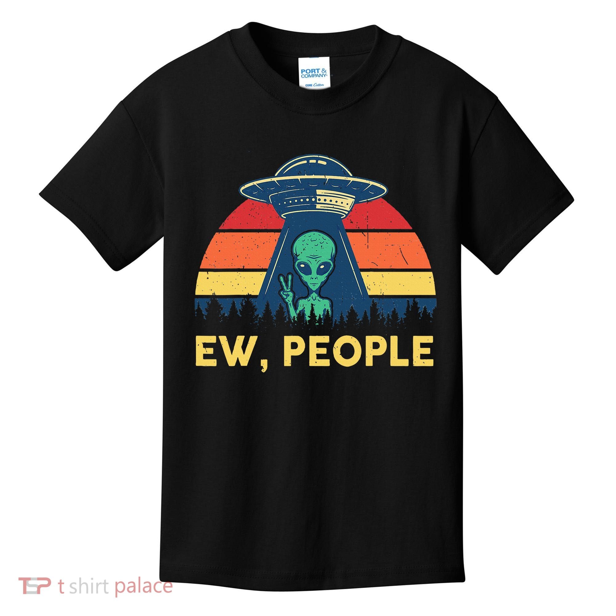 Ew People  Ufo Alien Costume Kids T-Shirt