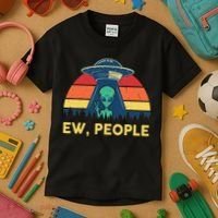 Ew People  Ufo Alien Costume Kids T-Shirt thumb 3