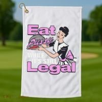 Eat Pussy While It’S Still Legal Golf Towel thumb 1