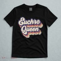 Euchre Queen Euchre Card Game Player Vintage Euchre T-Shirt thumb 5