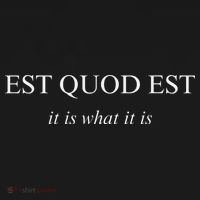Est Quod Est - It Is What It Is Funny Latin Language Women's Long Sleeve Shirt thumb 2