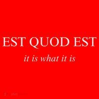 Est Quod Est - It Is What It Is Funny Latin Language Santa Hat thumb 1
