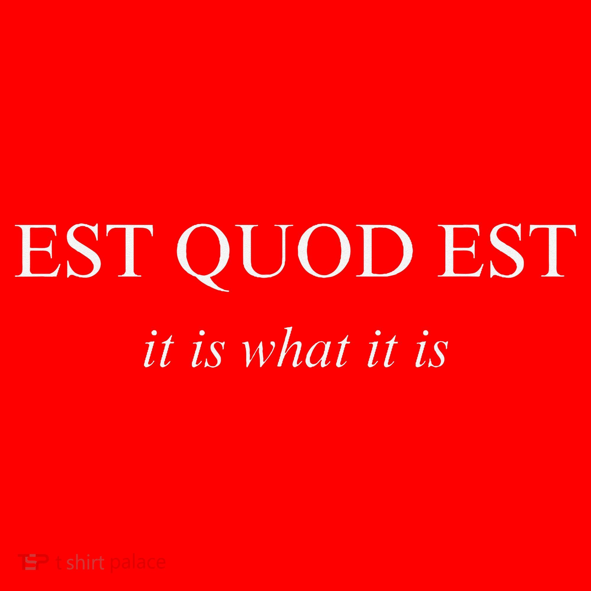 Est Quod Est - It Is What It Is Funny Latin Language Santa Hat