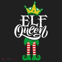 Elf Queen Matching Family Group Elf Squad Christmas Gift Cool Gift Women's Sweatshirt thumb 2