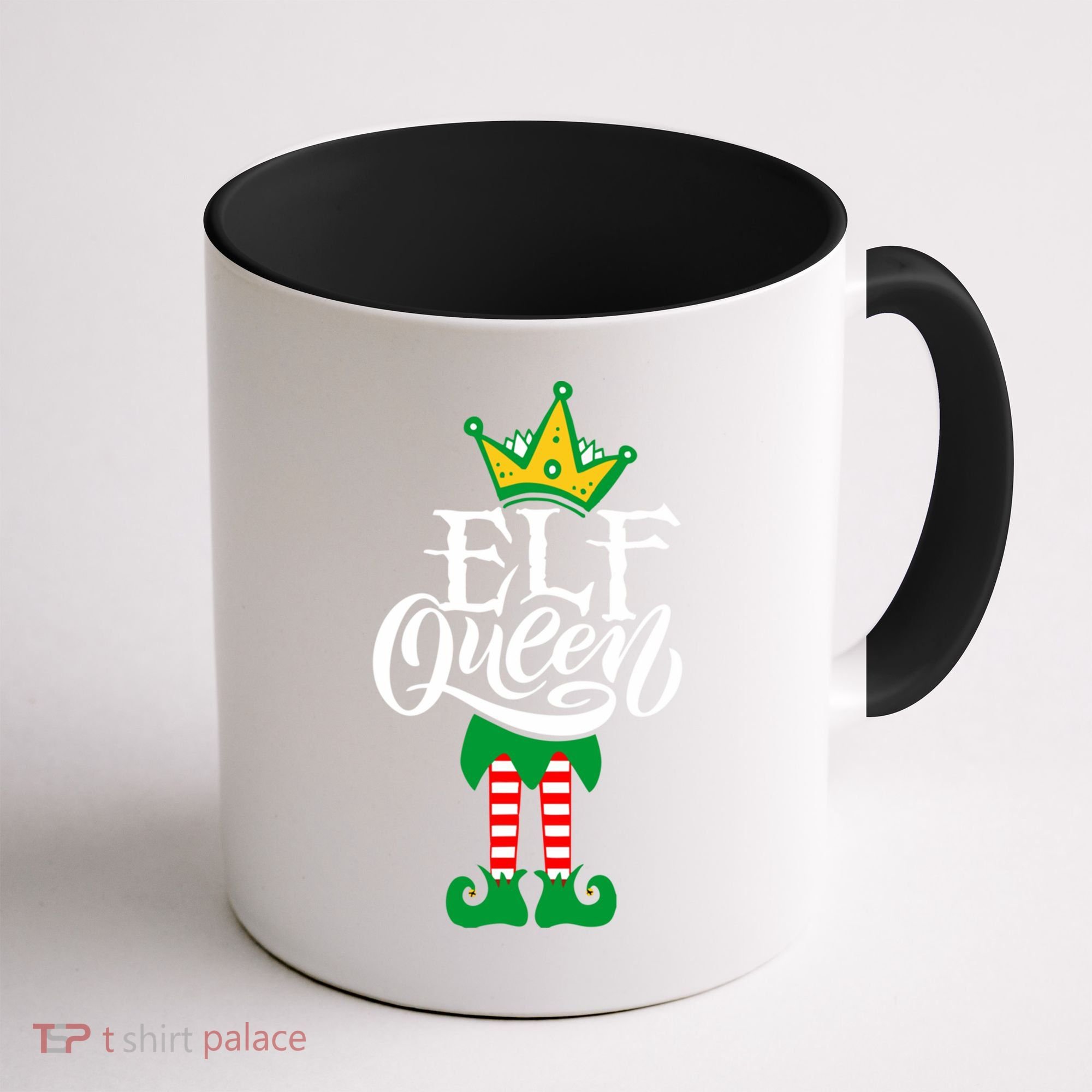 Elf Queen Matching Family Group Elf Squad Christmas Gift Cool Gift Coffee Mug