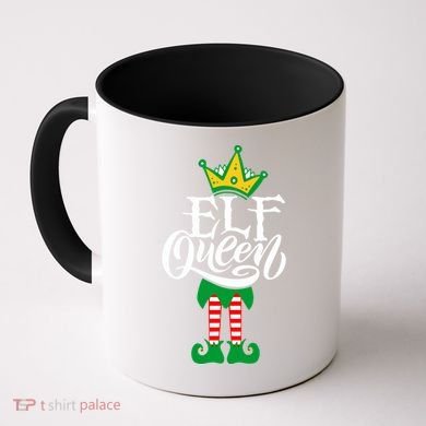 Elf Queen Matching Family Group Elf Squad Christmas Gift Cool Gift Coffee Mug