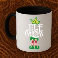 Elf Queen Matching Family Group Elf Squad Christmas Gift Cool Gift Coffee Mug thumb 2