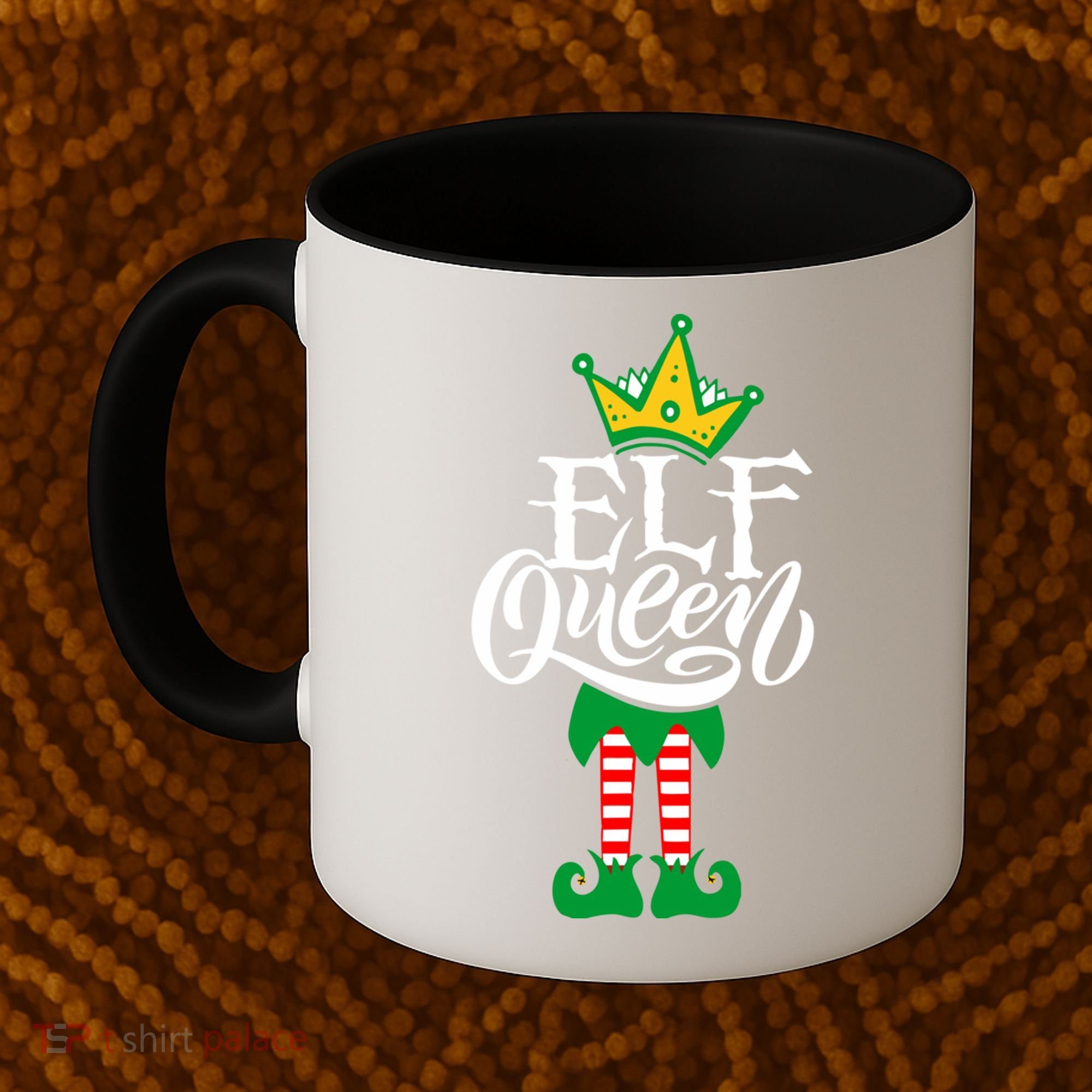 Elf Queen Matching Family Group Elf Squad Christmas Gift Cool Gift Coffee Mug