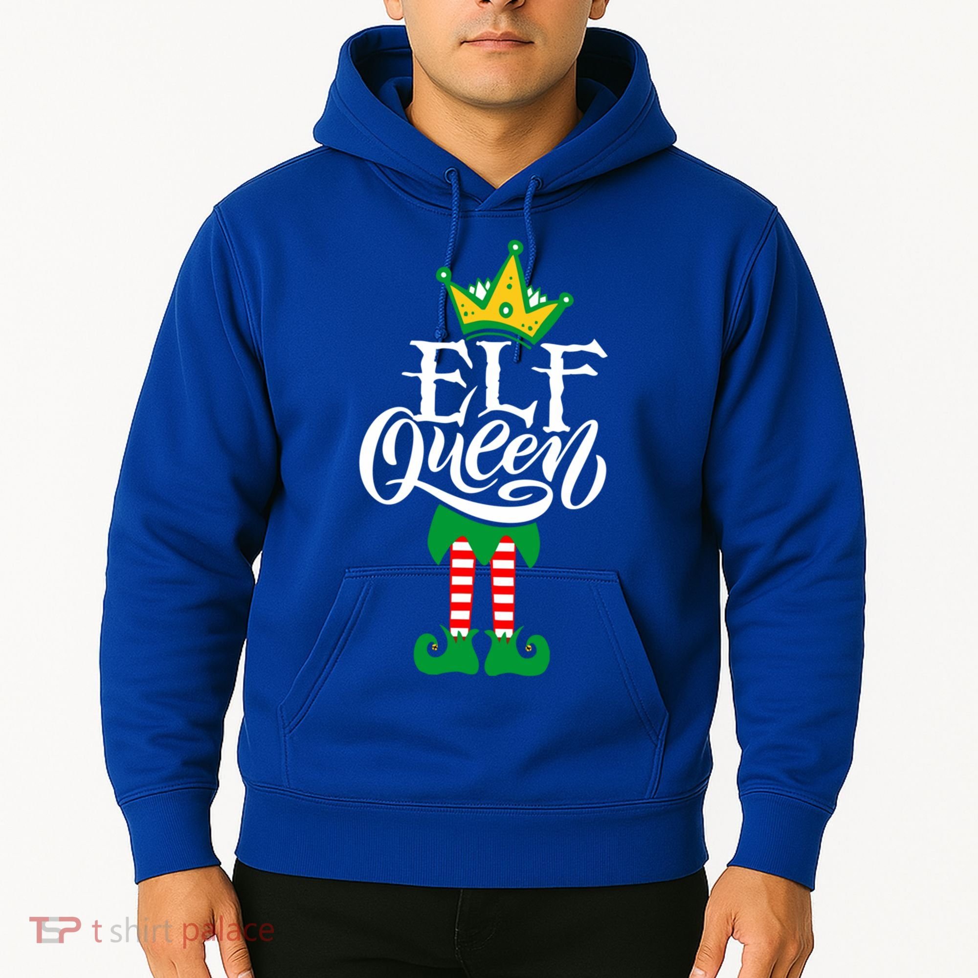 Elf Queen Matching Family Group Elf Squad Christmas Gift Cool Gift Hoodie