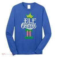 Elf Queen Matching Family Group Elf Squad Christmas Gift Cool Gift Long Sleeve Shirt thumb 0