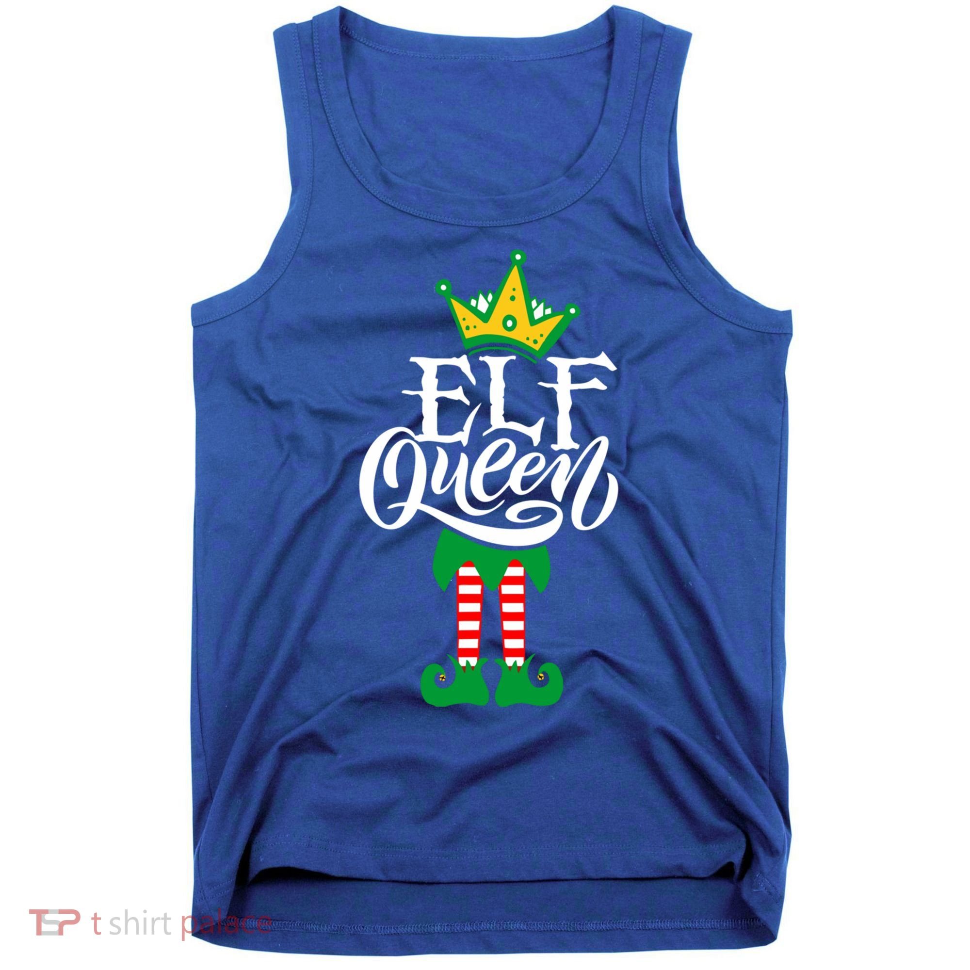 Elf Queen Matching Family Group Elf Squad Christmas Gift Cool Gift Tank Top