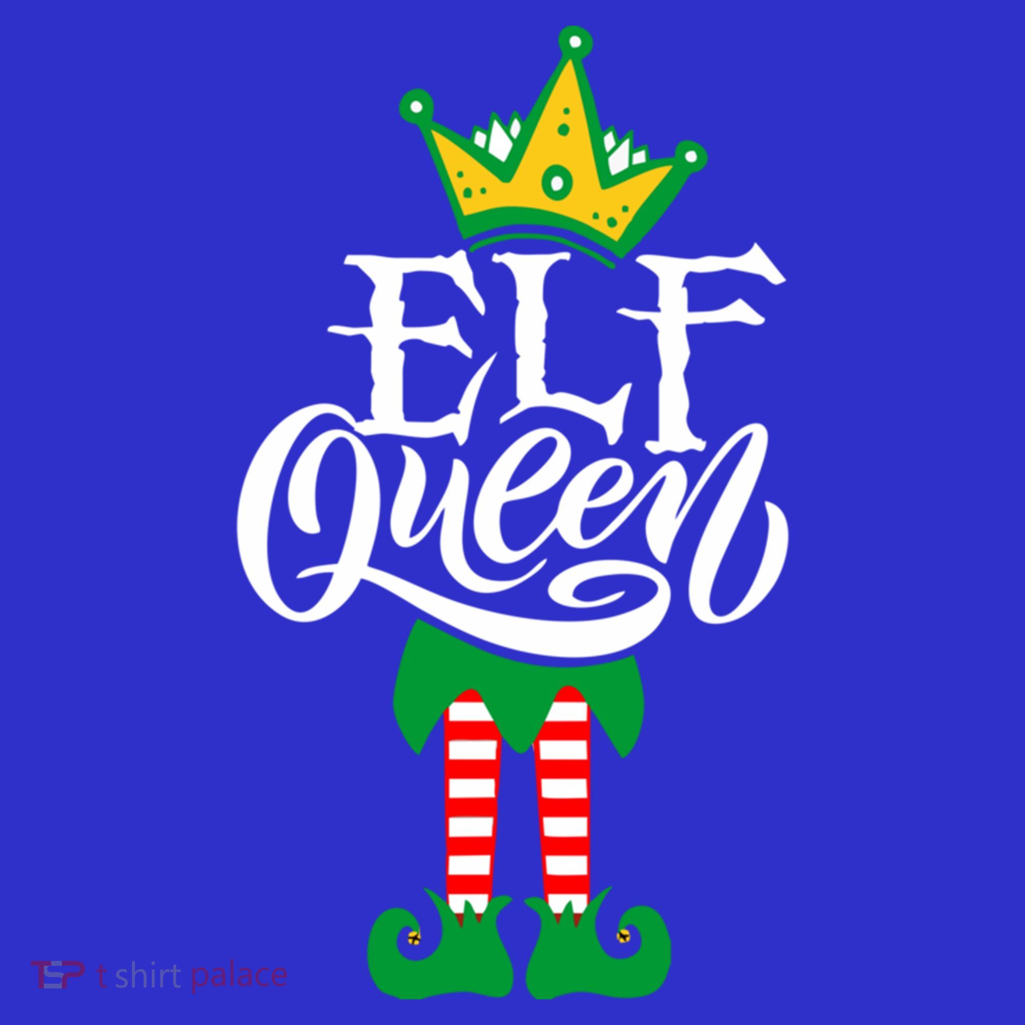 Elf Queen Matching Family Group Elf Squad Christmas Gift Cool Gift Kids Sweatshirt