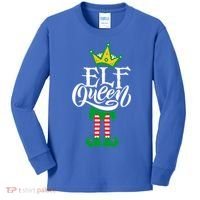 Elf Queen Matching Family Group Elf Squad Christmas Gift Cool Gift Kids Long Sleeve Shirt thumb 0