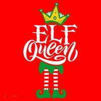 Elf Queen Matching Family Group Elf Squad Christmas Gift Cool Gift Santa Hat thumb 1