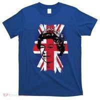 Elizabeth Queen Of England Union Jack Flag Queen Of England Cool Gift T-Shirt thumb 0