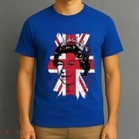 Elizabeth Queen Of England Union Jack Flag Queen Of England Cool Gift T-Shirt thumb 3