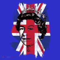 Elizabeth Queen Of England Union Jack Flag Queen Of England Cool Gift T-Shirt thumb 7