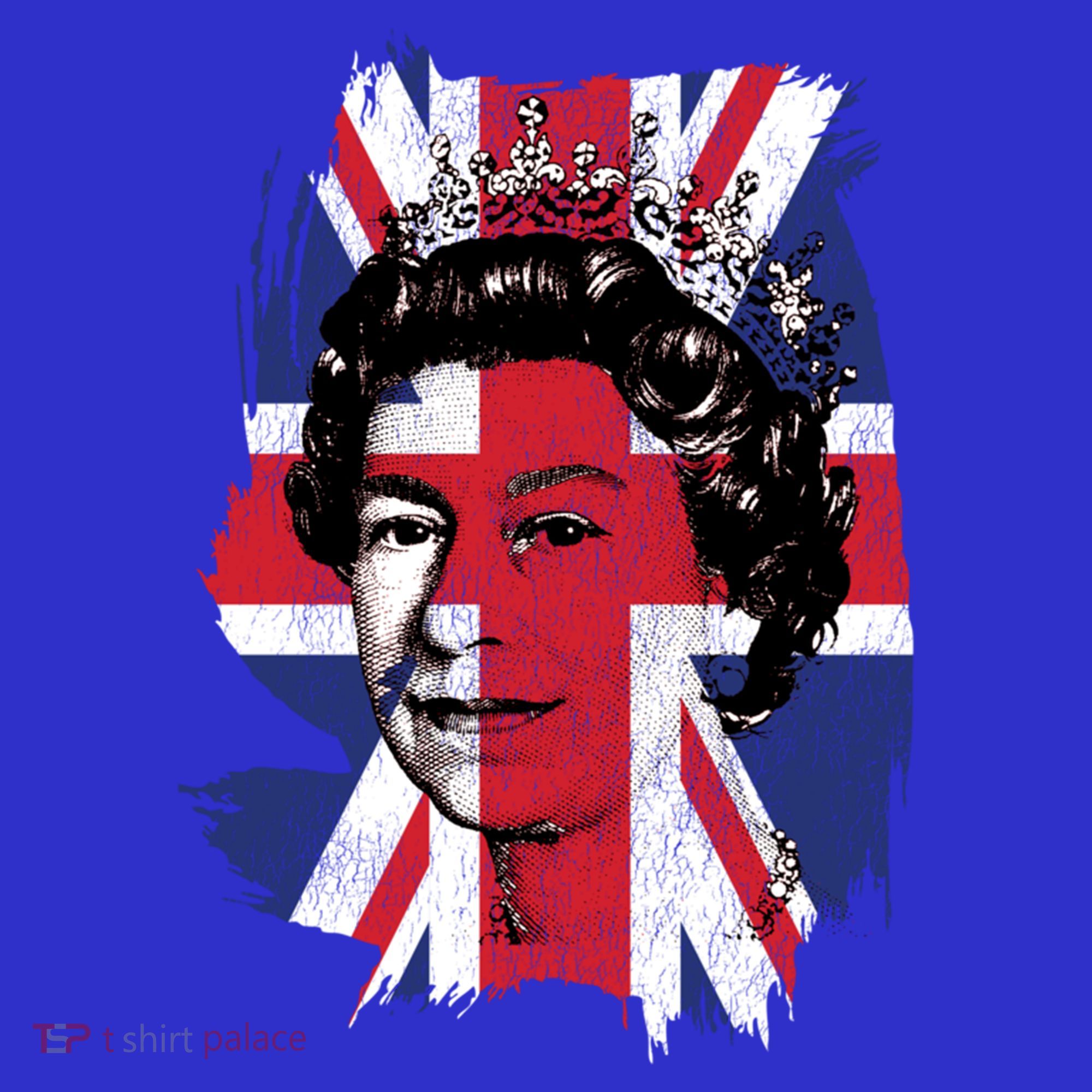 Elizabeth Queen Of England Union Jack Flag Queen Of England Cool Gift T-Shirt