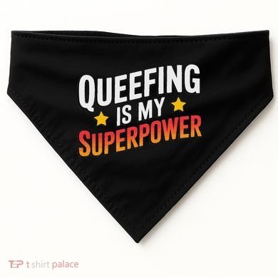 Embarassing Queef Queen Queefed Inappropriate Fart Queefing USA-Made Doggie Bandana