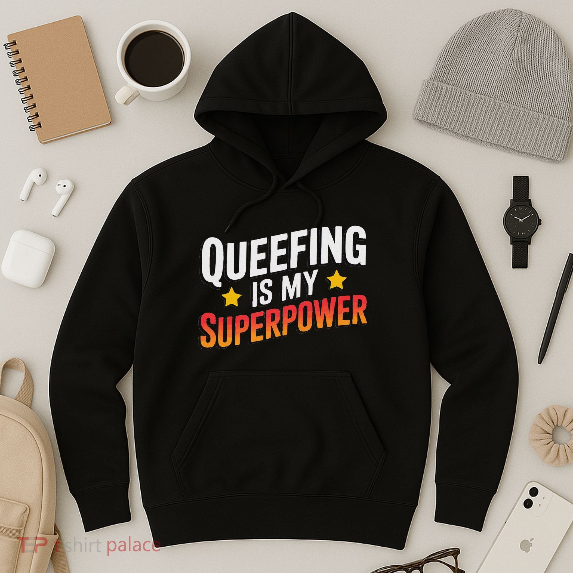 Embarassing Queef Queen Queefed Inappropriate Fart Queefing Hoodie