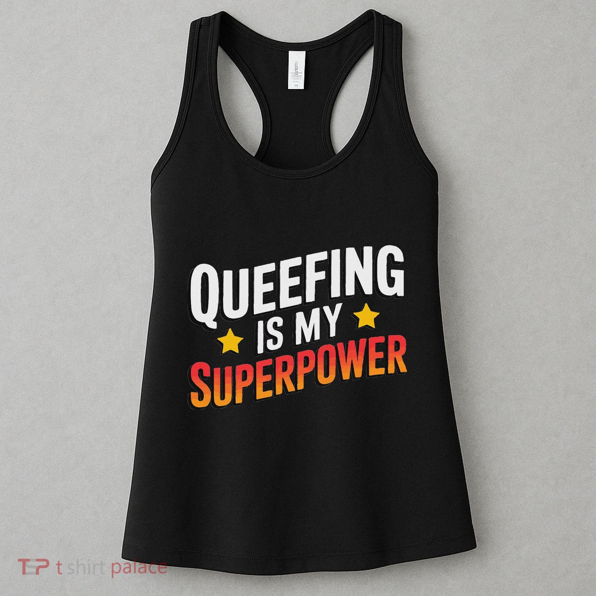 Embarassing Queef Queen Queefed Inappropriate Fart Queefing Women's Tank Top