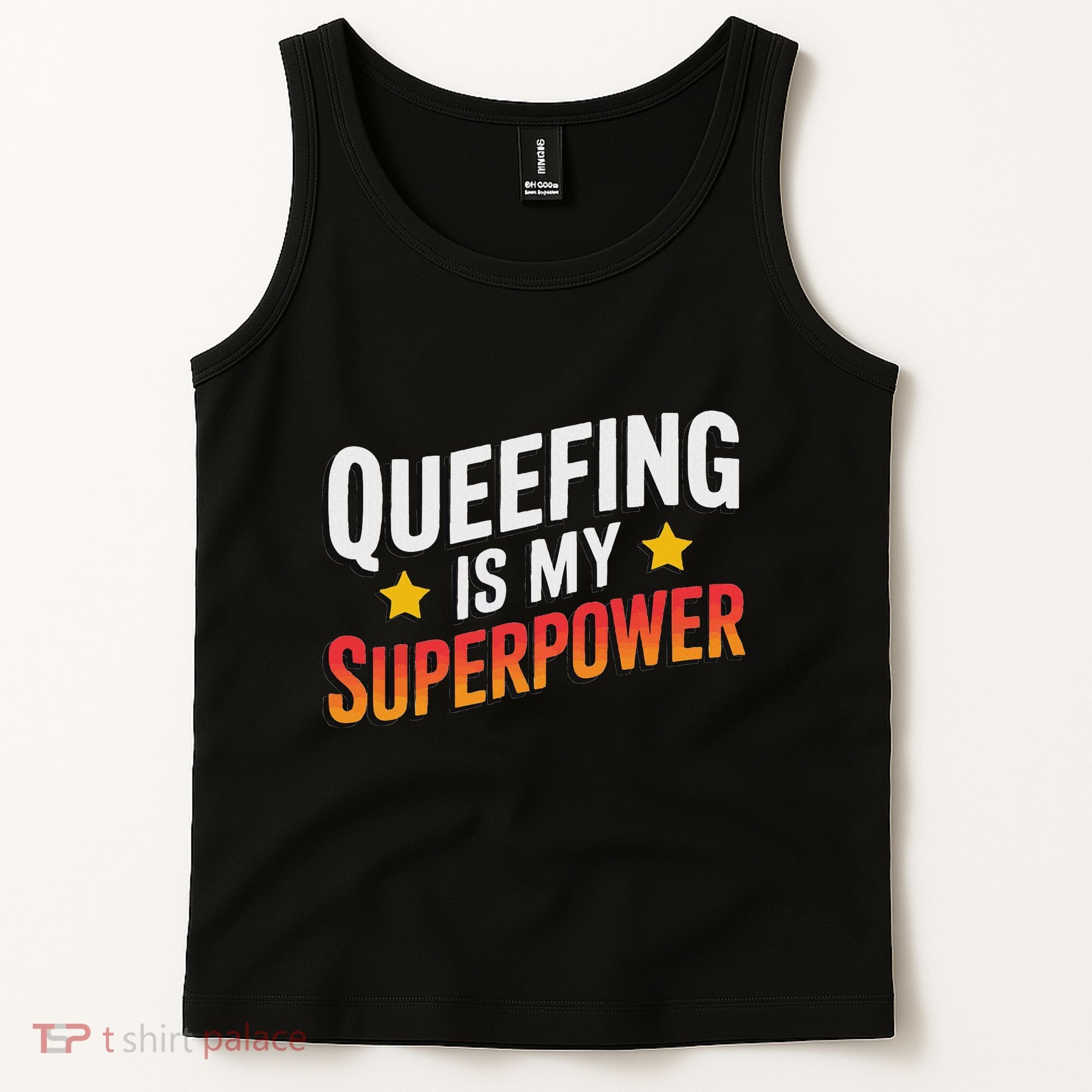 Embarassing Queef Queen Queefed Inappropriate Fart Queefing Tank Top