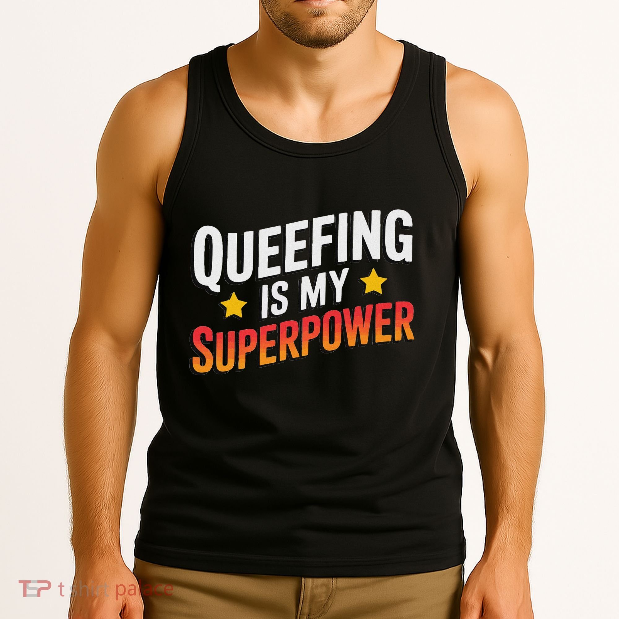 Embarassing Queef Queen Queefed Inappropriate Fart Queefing Tank Top