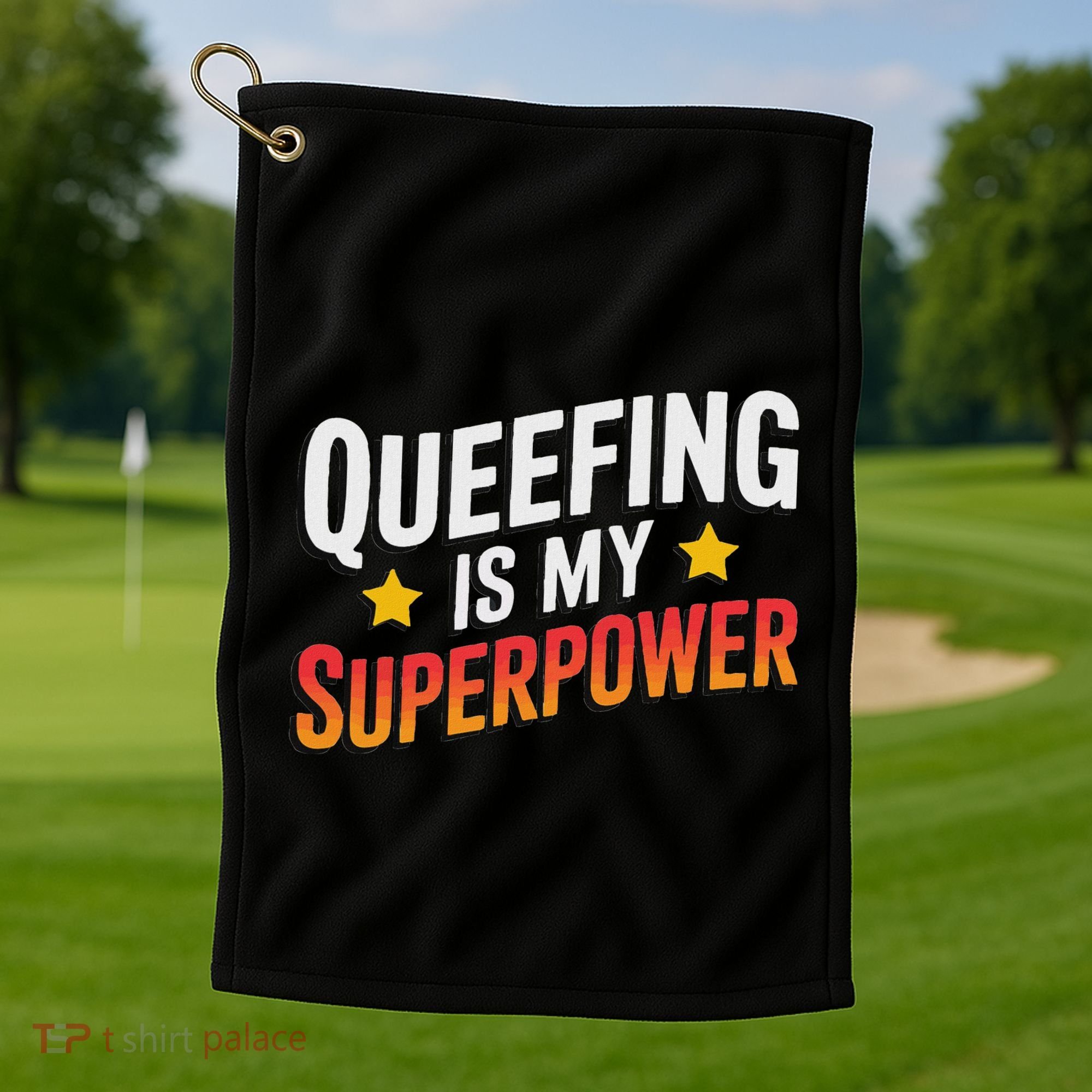Embarassing Queef Queen Queefed Inappropriate Fart Queefing Golf Towel