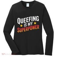 Embarassing Queef Queen Queefed Inappropriate Fart Queefing Women's Long Sleeve Shirt thumb 0