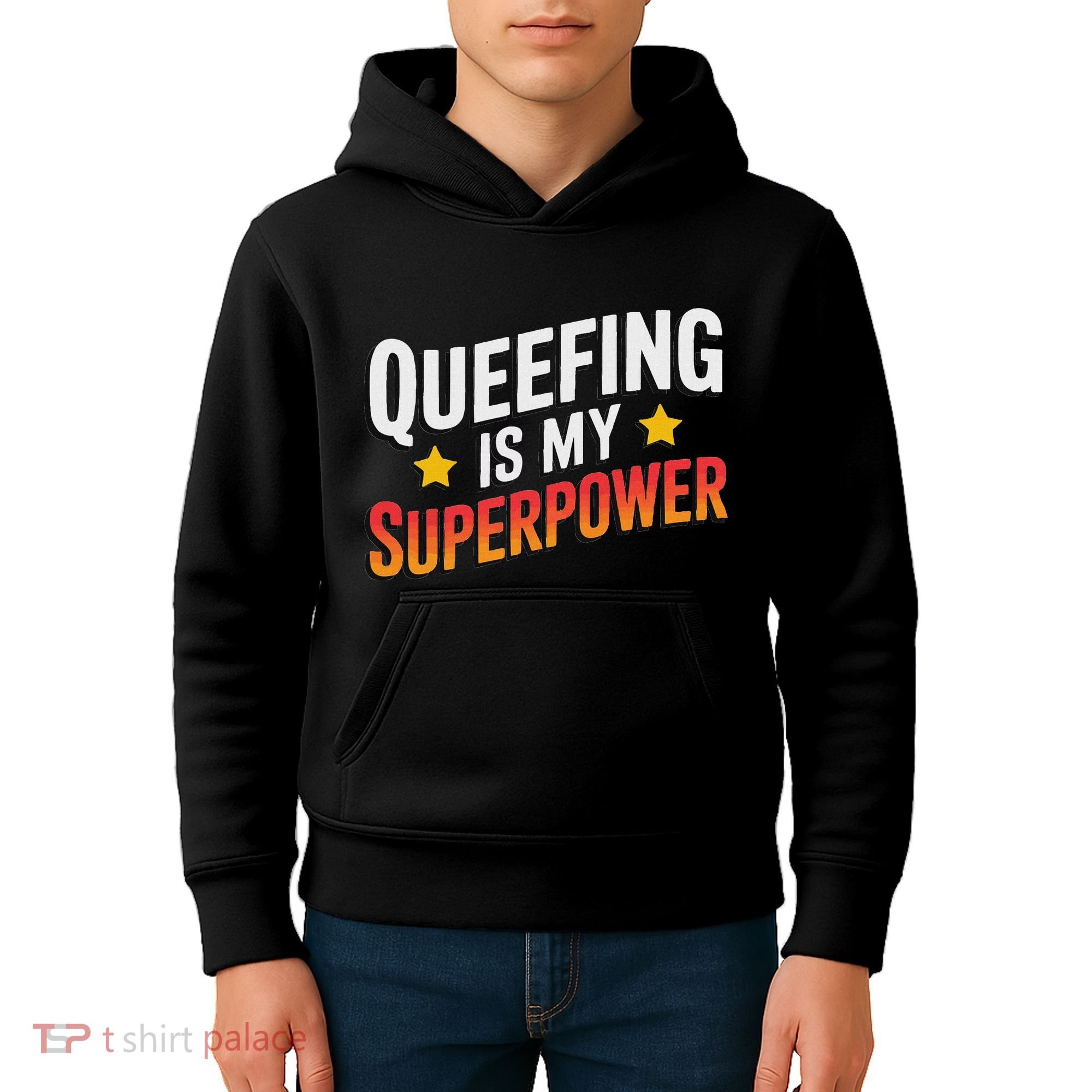 Embarassing Queef Queen Queefed Inappropriate Fart Queefing Kids Hoodie