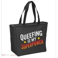 Embarassing Queef Queen Queefed Inappropriate Fart Queefing Tote Bag thumb 2