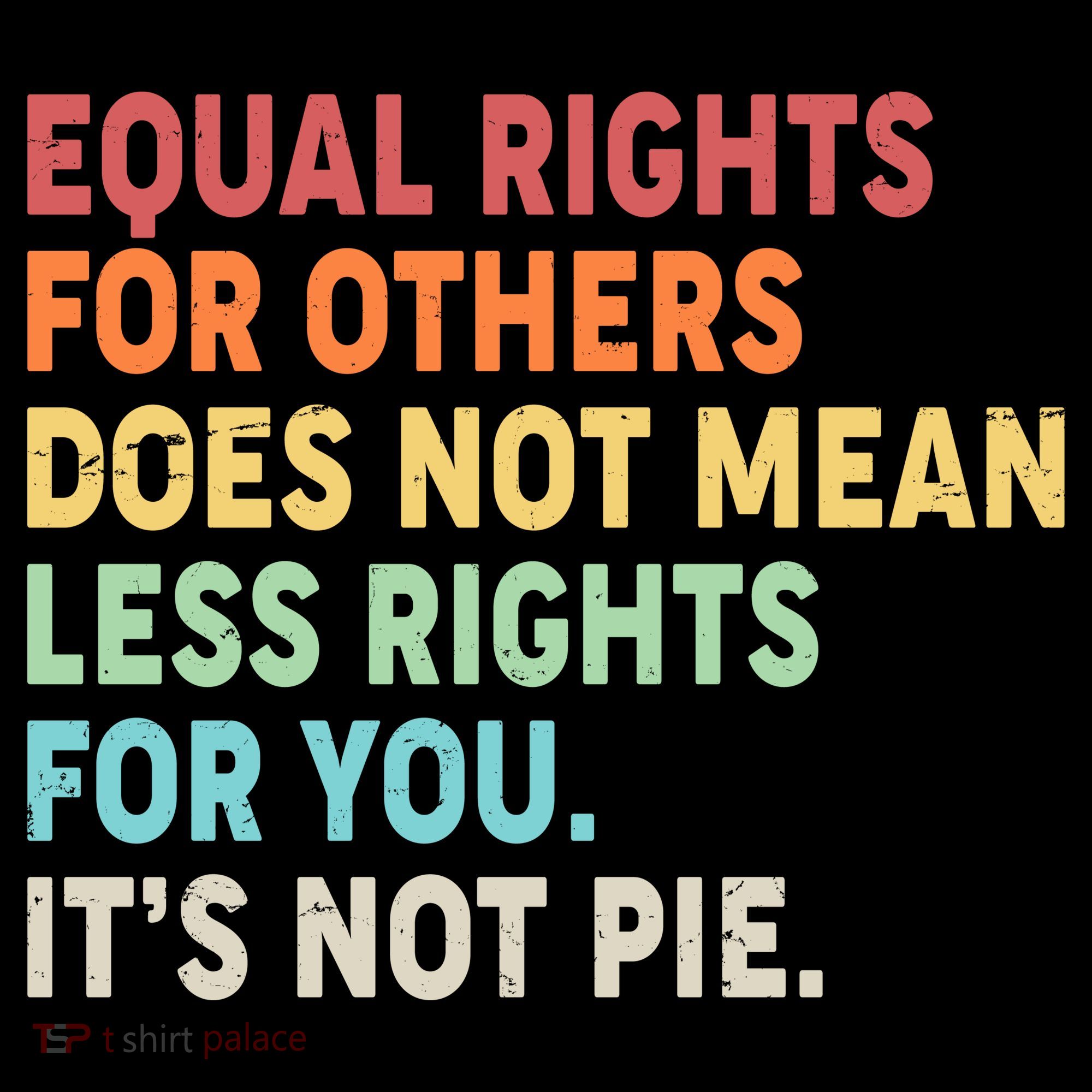 Equal Rights It's Not Pie Women's Tank Top