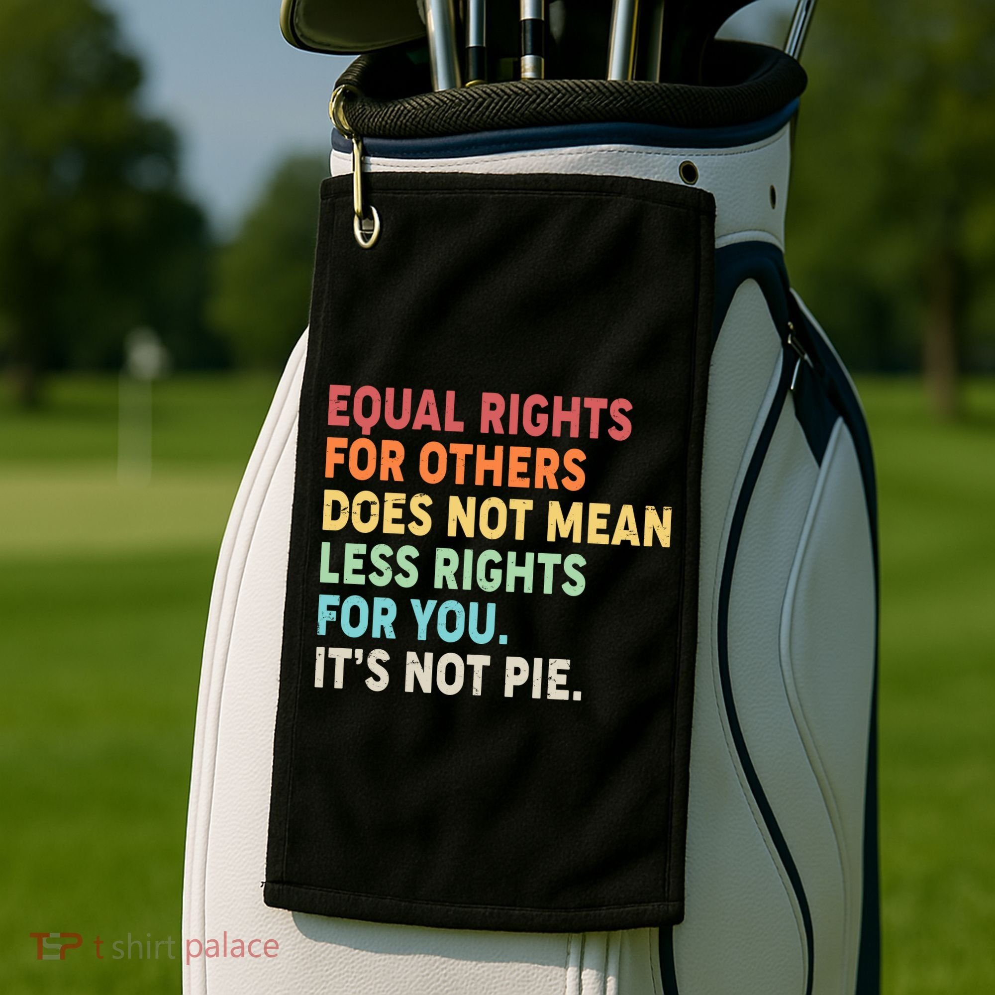 Equal Rights It's Not Pie Golf Towel