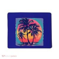 Eighties Retro 80s Style Beach Palm Trees Summer Gift Mousepad thumb 0