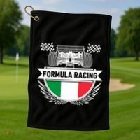 Emilia Romagna Auto Race Italy Flag Formula Racing Car Fan Cool Gift Golf Towel thumb 1