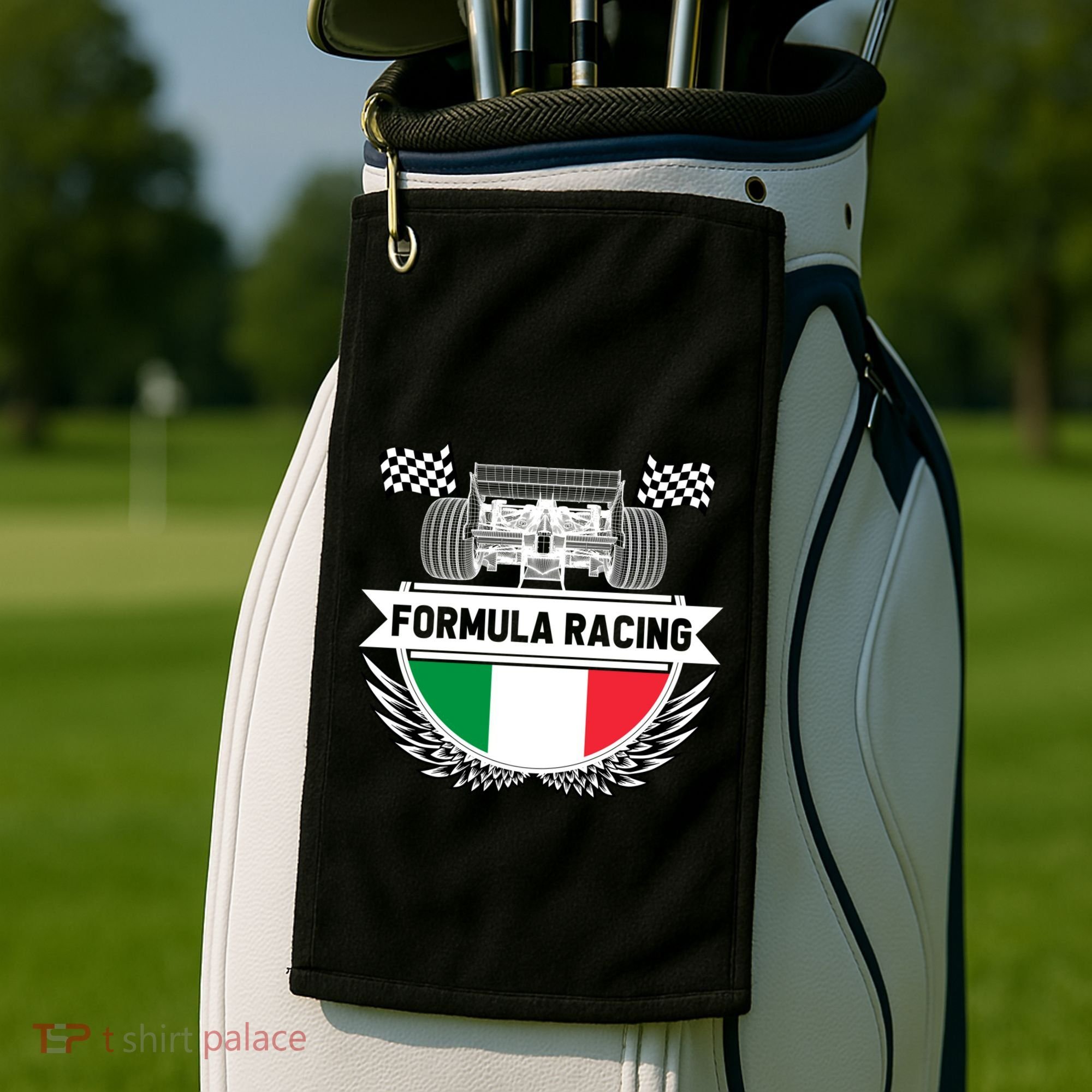 Emilia Romagna Auto Race Italy Flag Formula Racing Car Fan Cool Gift Golf Towel